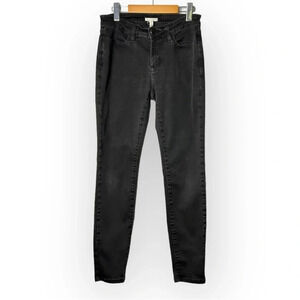 Eileen  Fisher Black Organic Cotton Skinny Jeans 10P